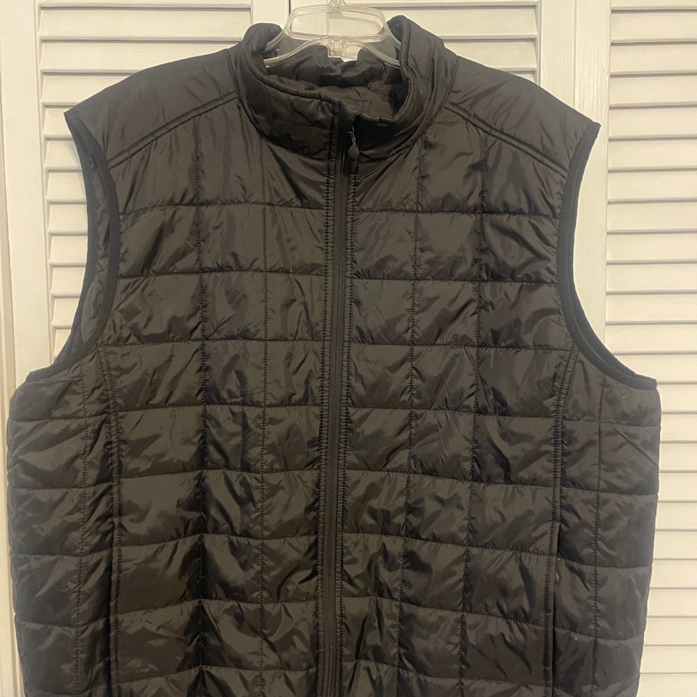 Lands' End Black Quilted Puffer Vest
